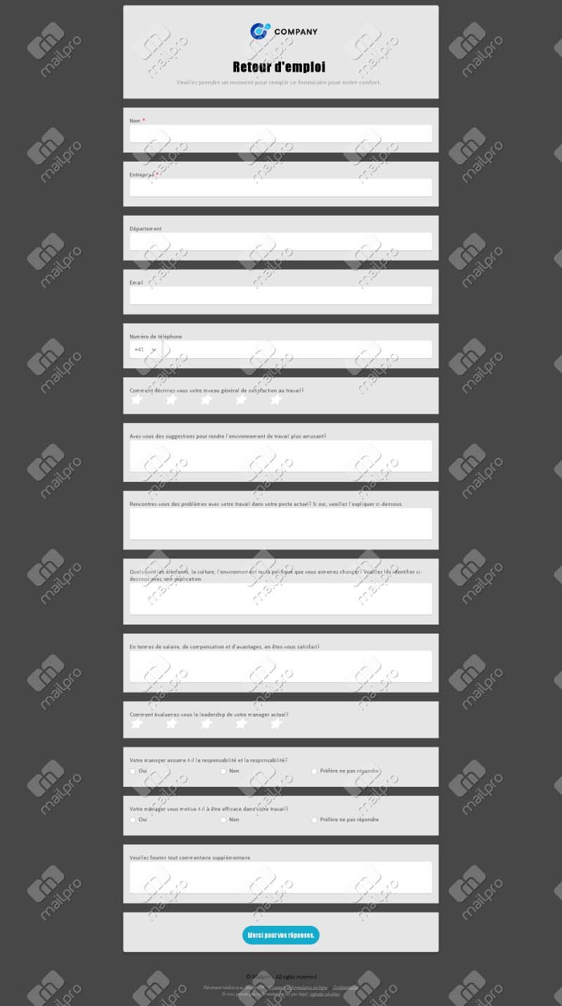 Retour d'emploi