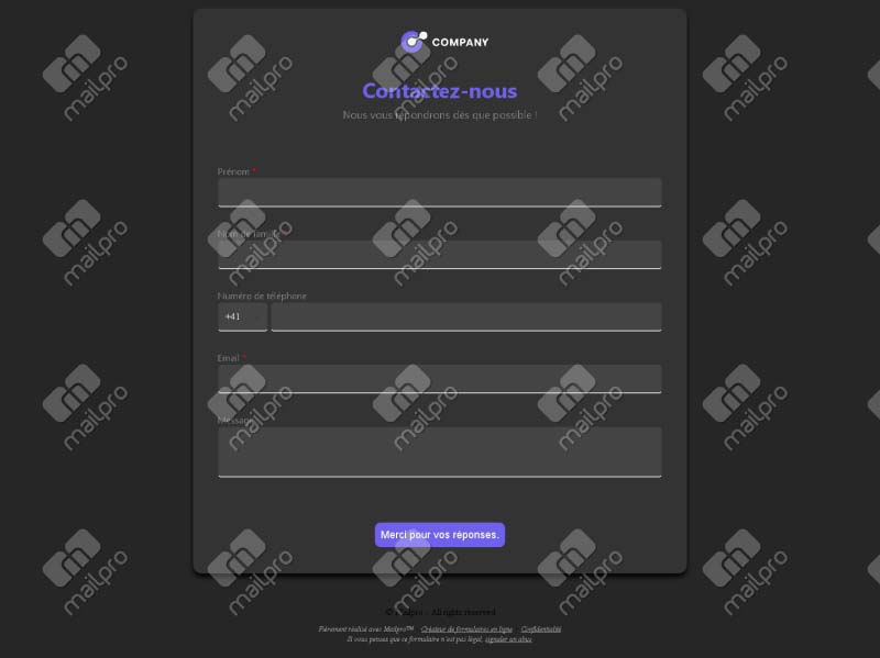 Contact / Demande 01
