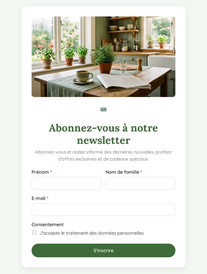 Inscription email attrayante