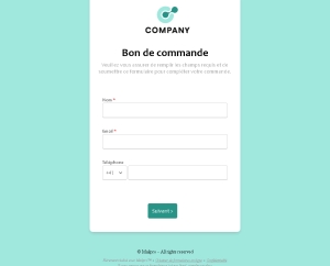 Bon de commande simple