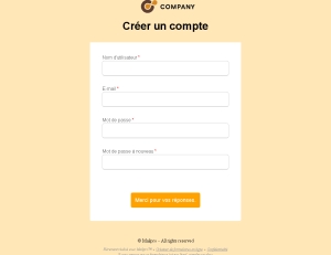 Créer un compte sécurisé