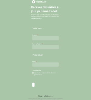 Inscription email attrayante