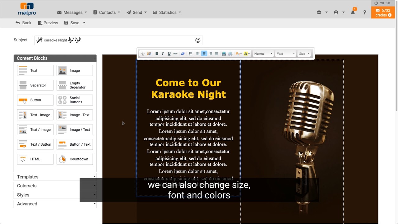Wie Sie unsere Vorlagen zum Erstellen einer Nachricht verwenden