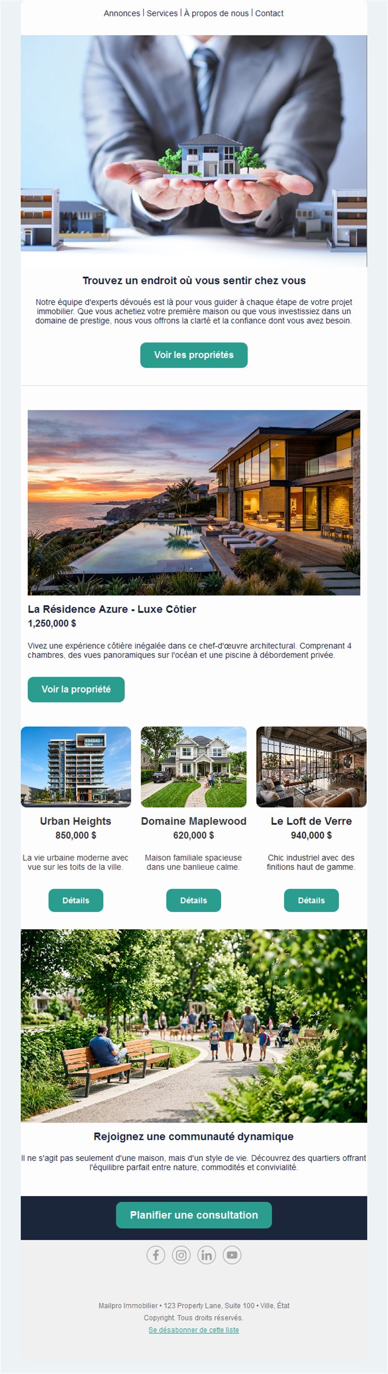 Luxury Property Email Design