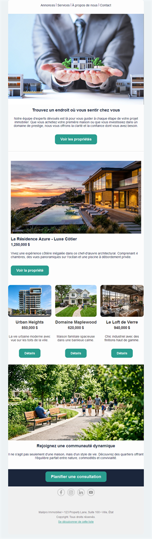 Luxury Property Email Design